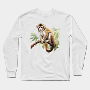 Squirrel Monkey Long Sleeve T-Shirt